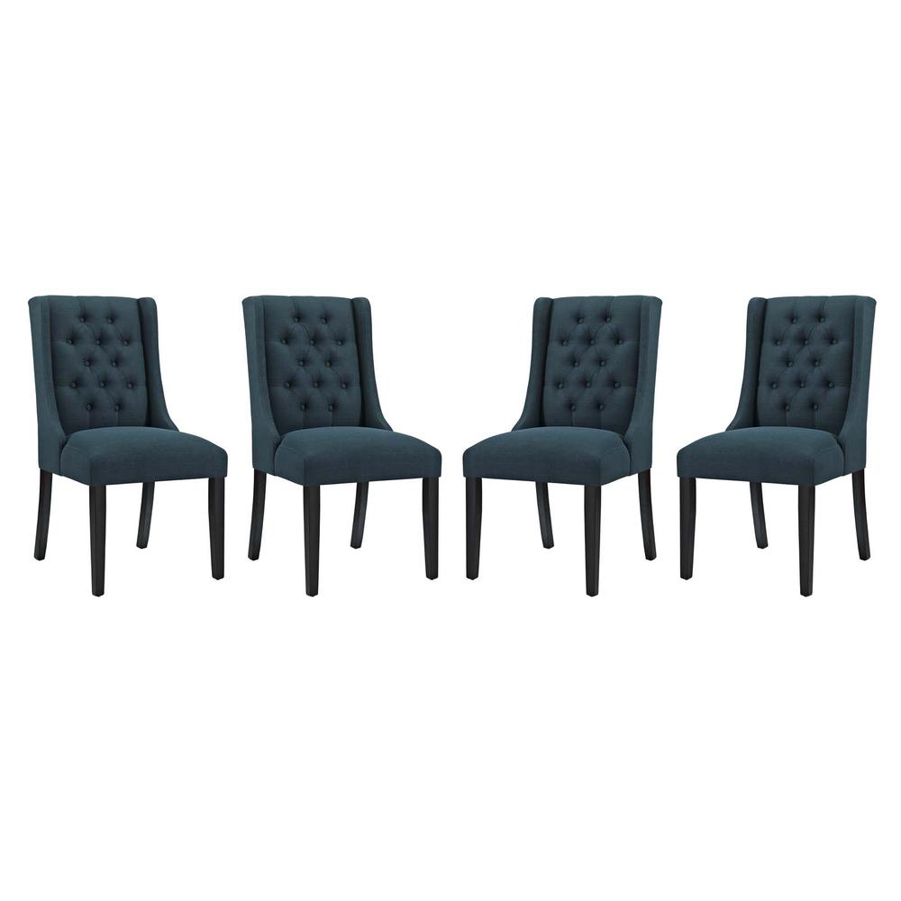 Baronet Dining Chair Fabric Set of 4 - Azure EEI-3558-AZU. Picture 1