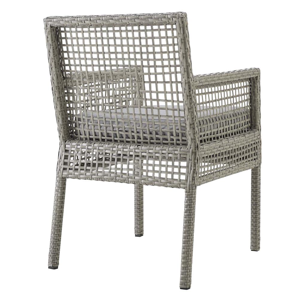 Aura Dining Armchair Outdoor Patio Wicker Rattan Set of 2. Picture 4