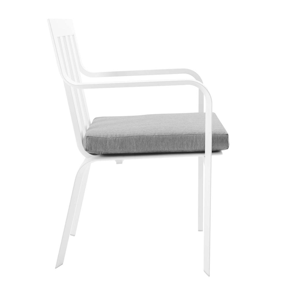 Baxley Stackable Outdoor Patio Aluminum Dining Armchair. Picture 2