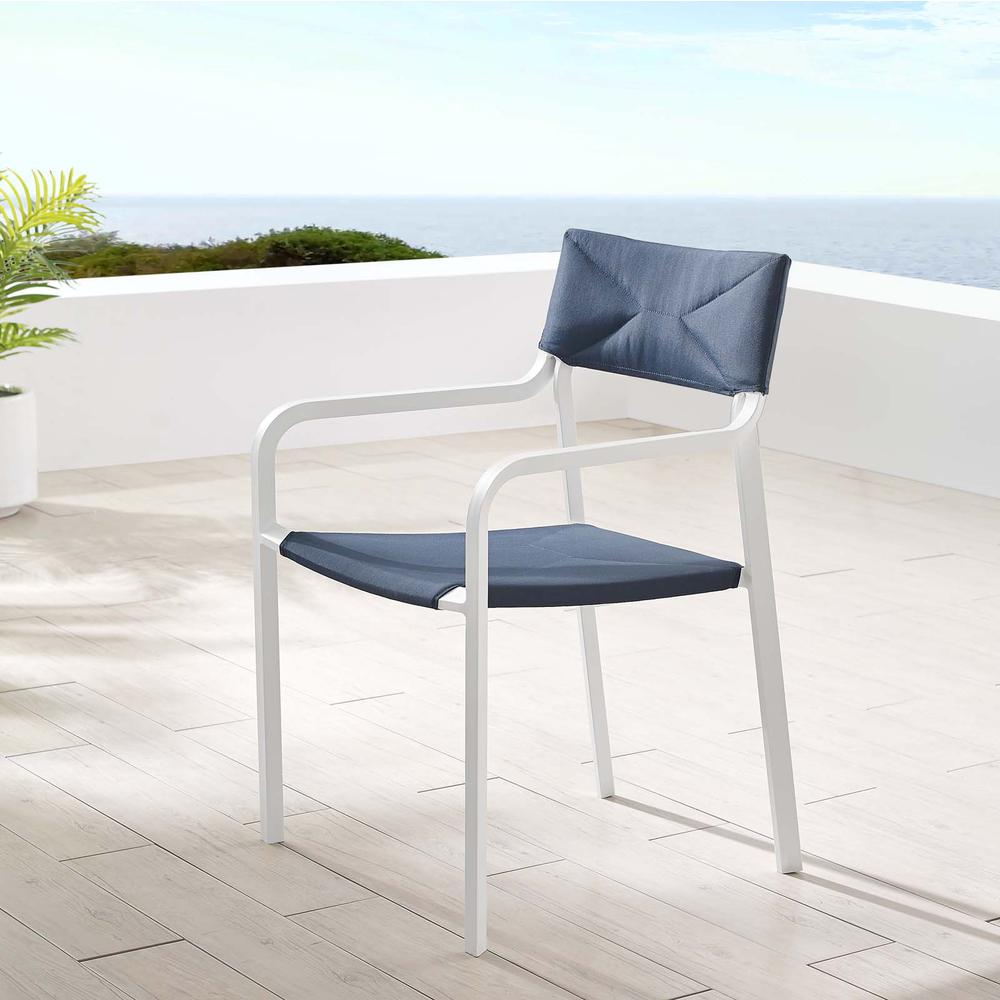 Raleigh Stackable Outdoor Patio Aluminum Dining Armchair. Picture 7