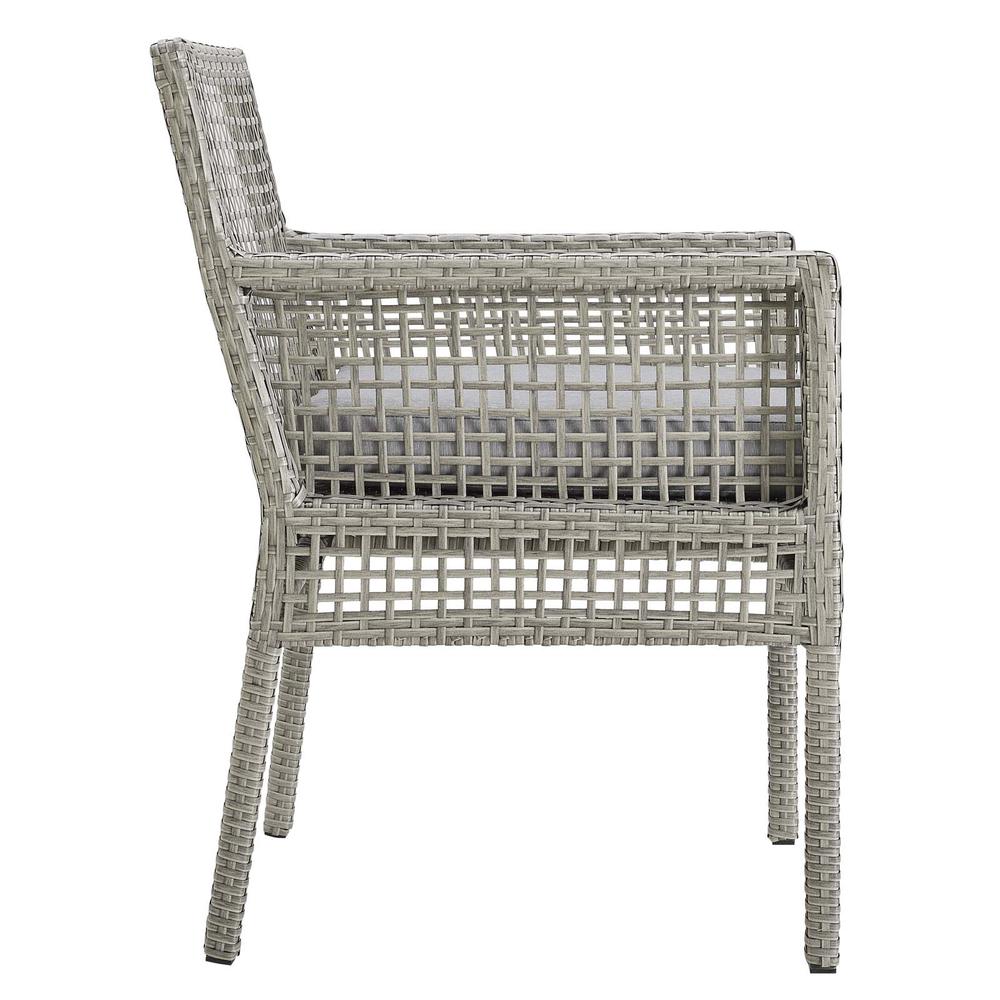 Aura Dining Armchair Outdoor Patio Wicker Rattan Set of 4. Picture 3