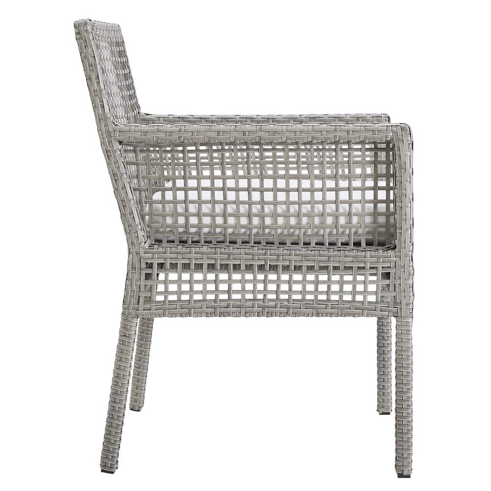 Aura Dining Armchair Outdoor Patio Wicker Rattan Set of 4. Picture 3