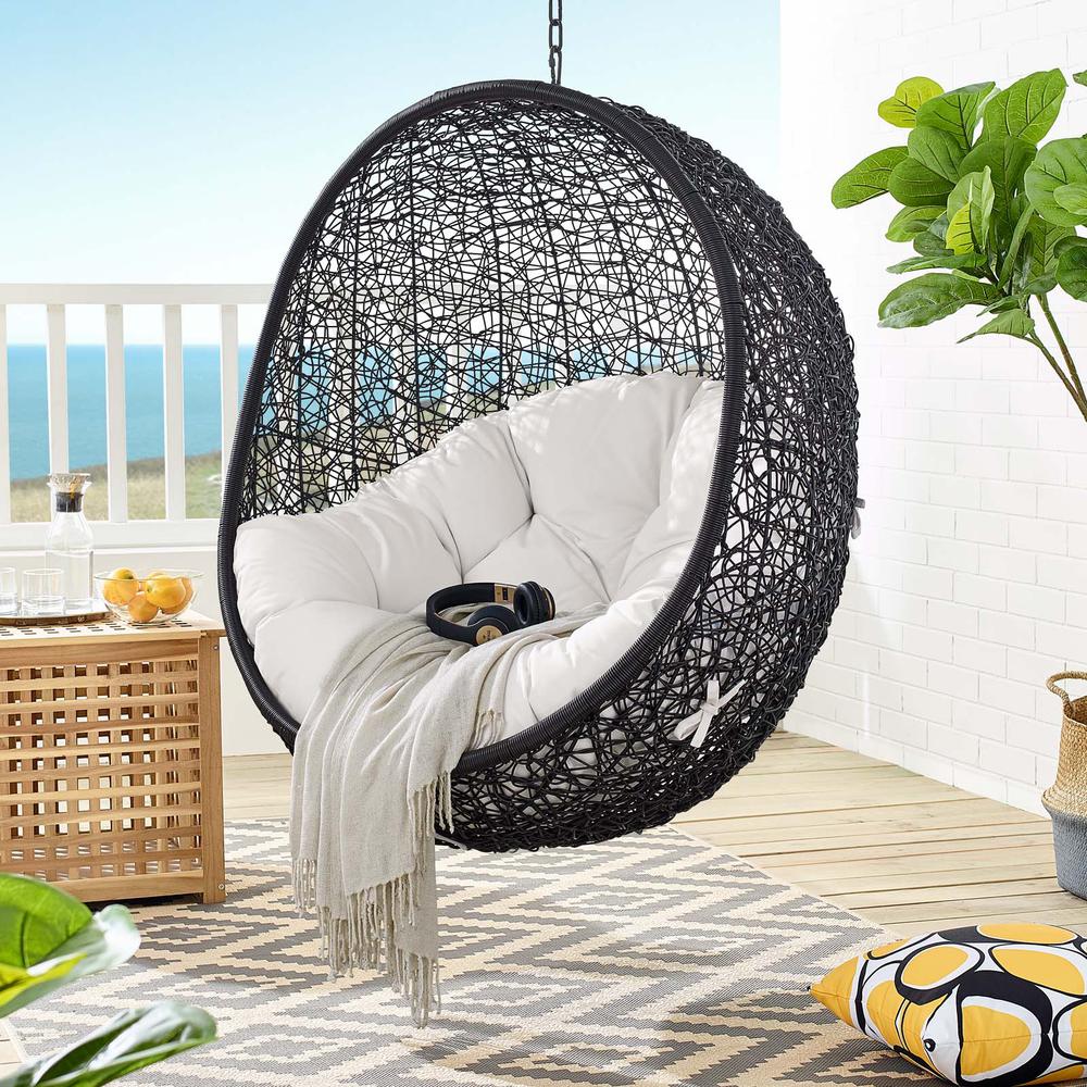 Encase Sunbrella Fabric Swing Outdoor Patio Lounge Chair Without Stand. Picture 8