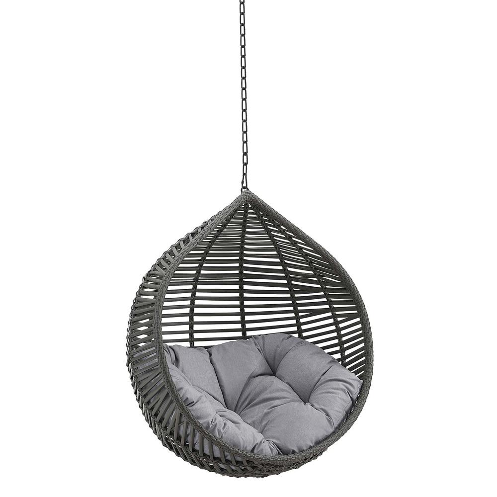 Garner Teardrop Outdoor Patio Swing Chair Without Stand. Picture 1