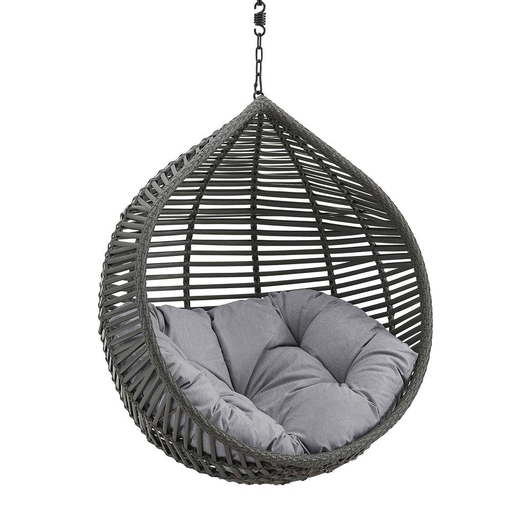 Garner Teardrop Outdoor Patio Swing Chair Without Stand. Picture 2