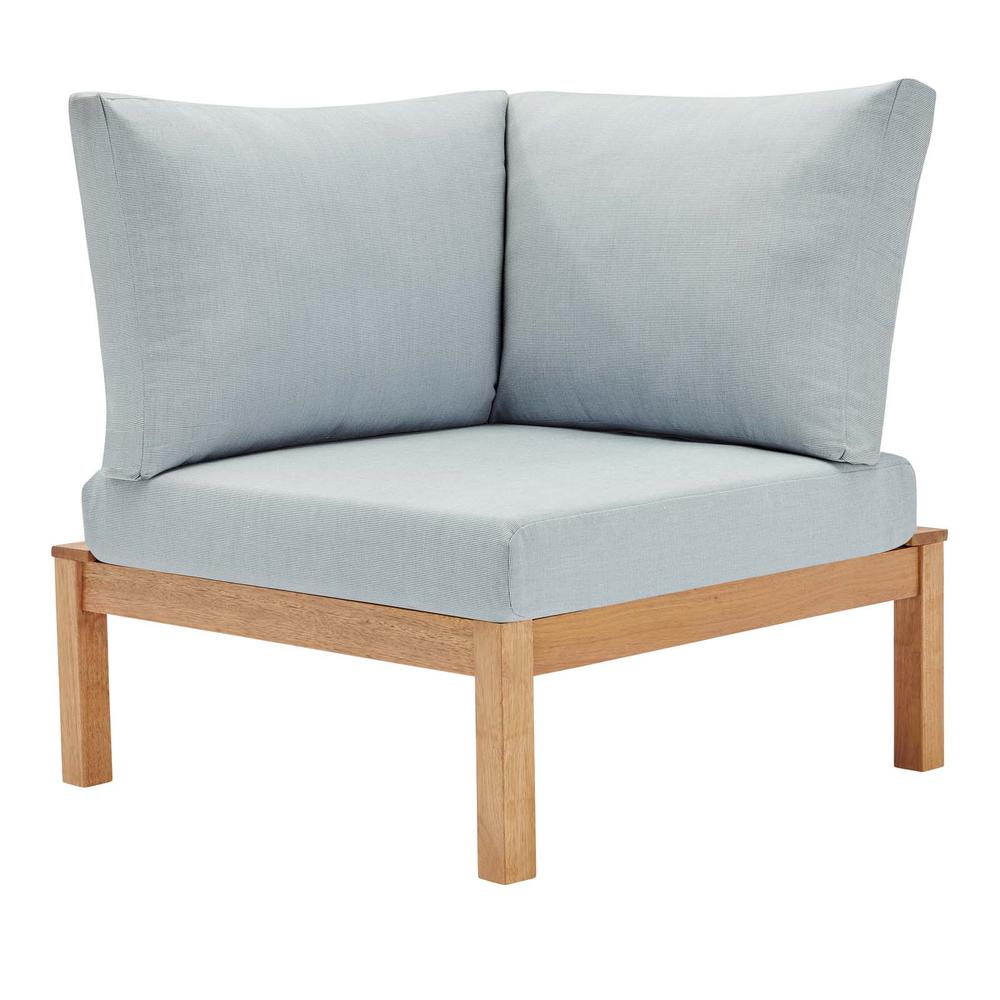 Freeport Karri Wood Sectional Sofa Outdoor Patio Corner Chair. Picture 1