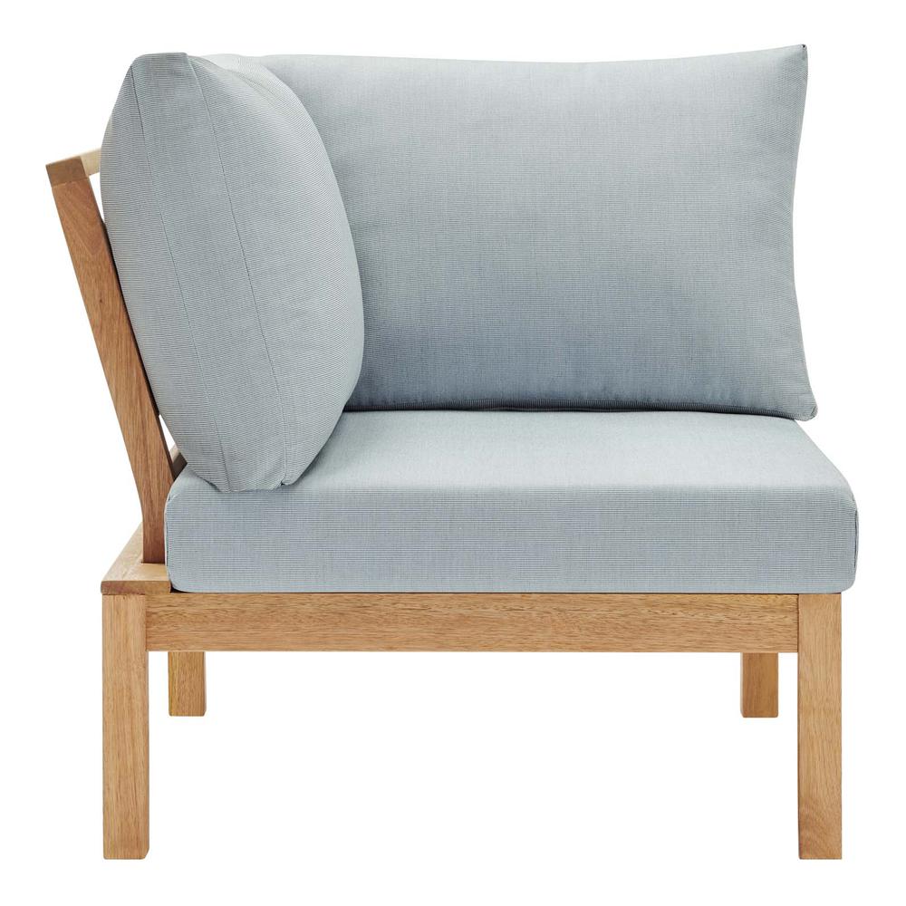 Freeport Karri Wood Sectional Sofa Outdoor Patio Corner Chair. Picture 2