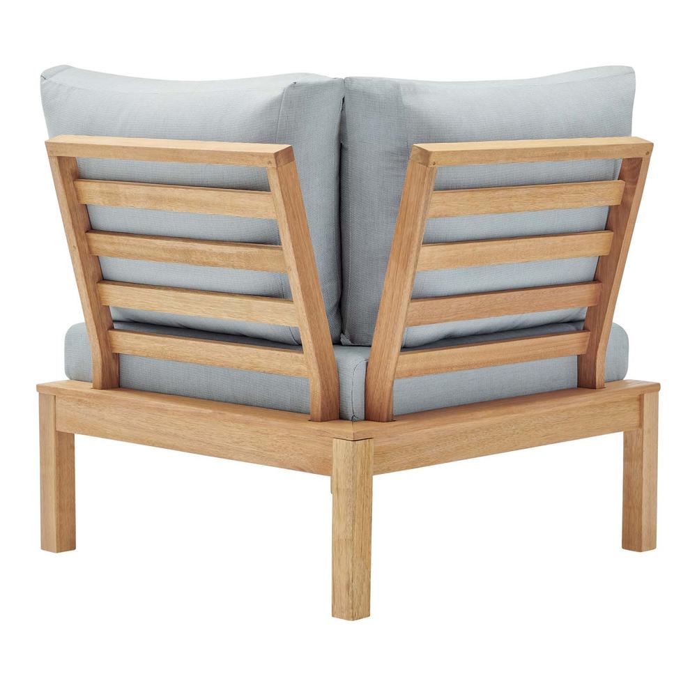 Freeport Karri Wood Sectional Sofa Outdoor Patio Corner Chair. Picture 3