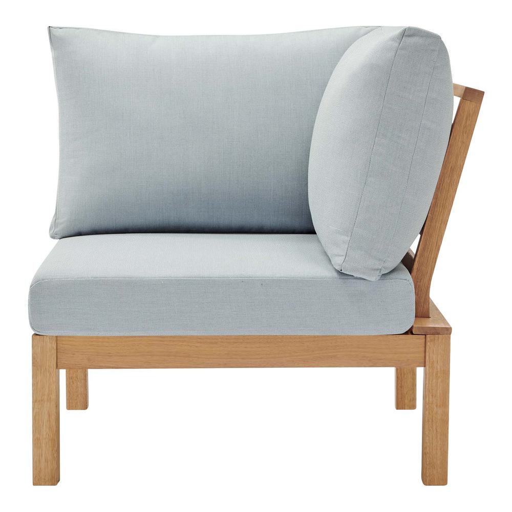Freeport Karri Wood Sectional Sofa Outdoor Patio Corner Chair. Picture 4