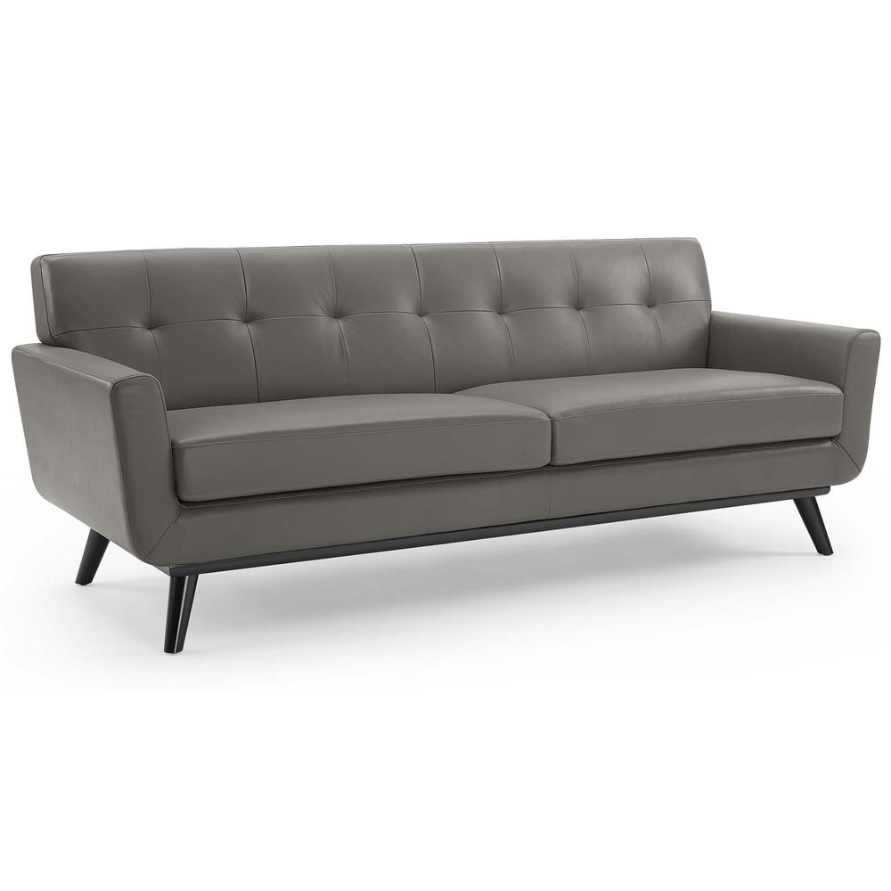 Engage Top-Grain Leather Living Room Lounge Sofa. Picture 1