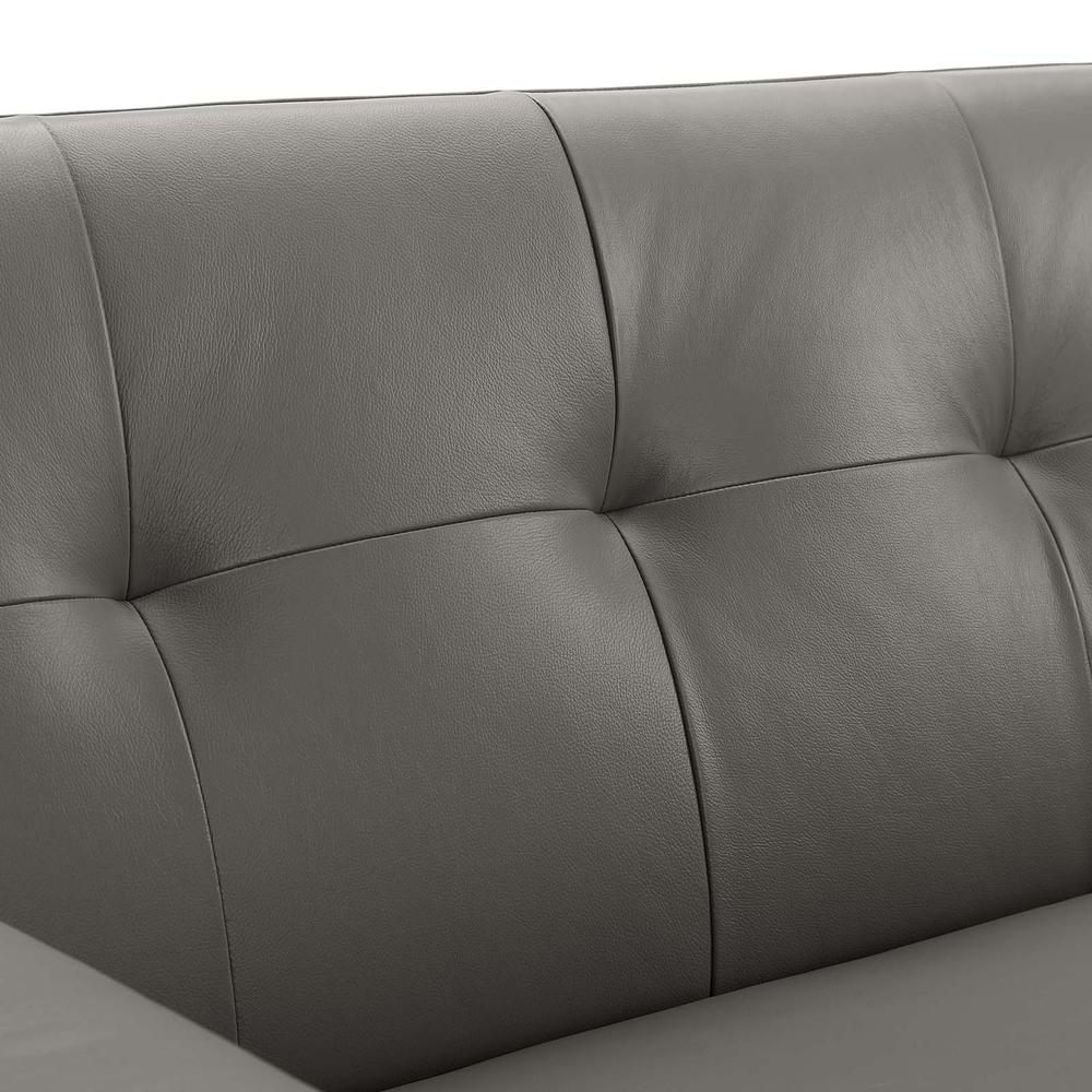Engage Top-Grain Leather Living Room Lounge Sofa. Picture 6