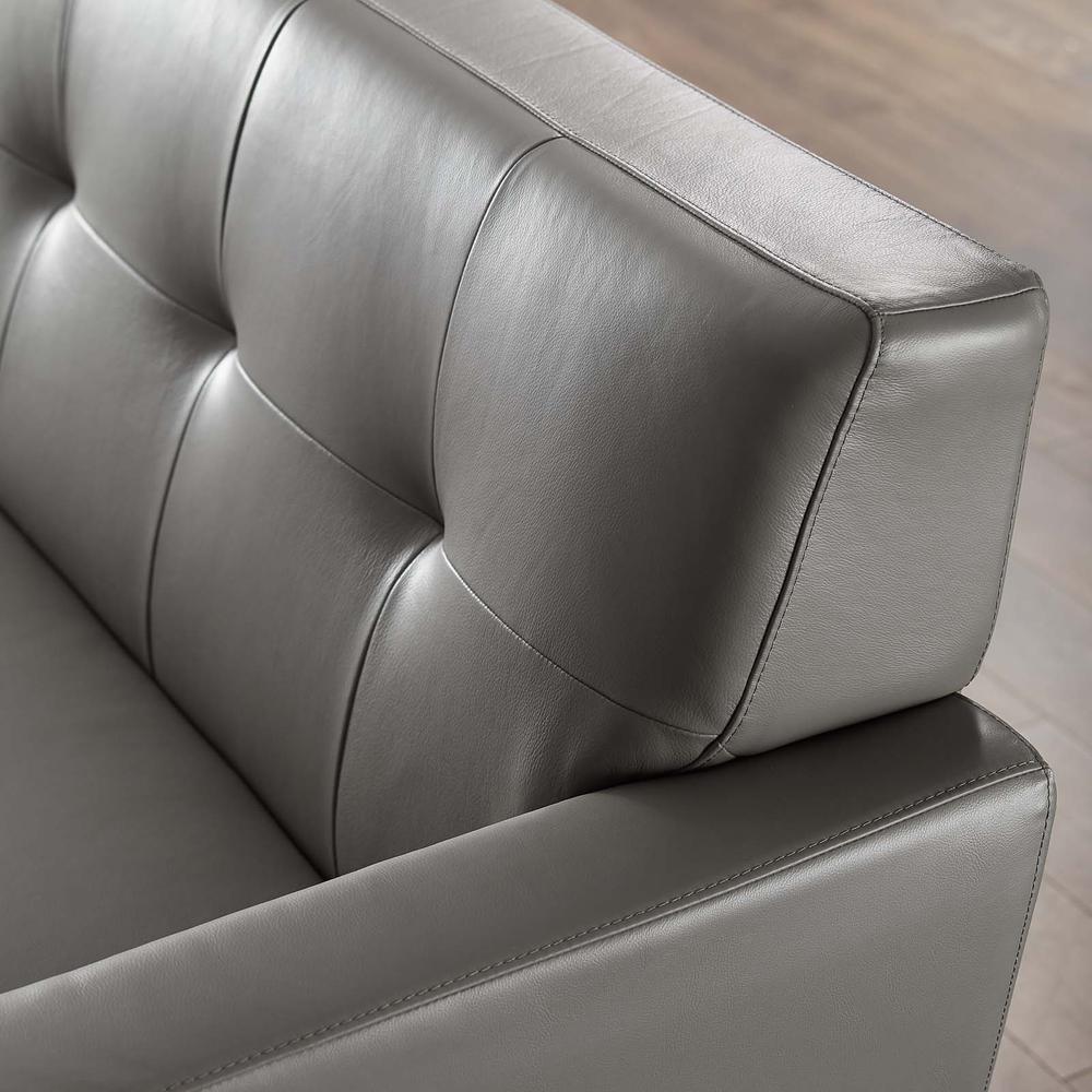 Engage Top-Grain Leather Living Room Lounge Sofa. Picture 7
