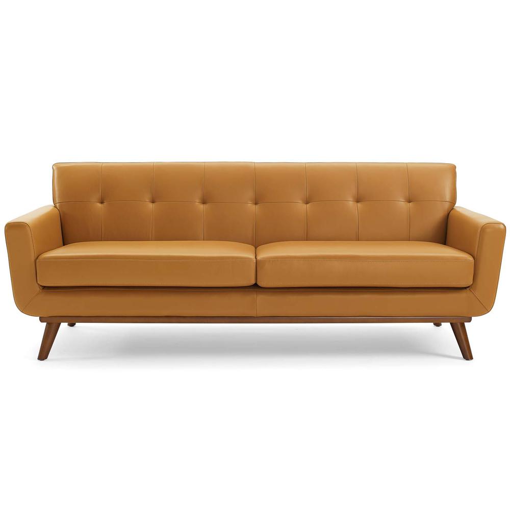 Engage Top-Grain Leather Living Room Lounge Sofa - Tan EEI-3733-TAN. Picture 4