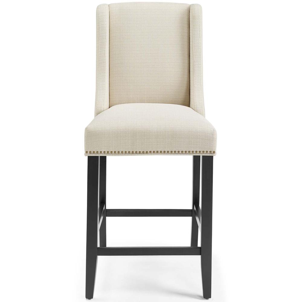 Baron Upholstered Fabric Counter Stool - Beige EEI-3735-BEI. Picture 4