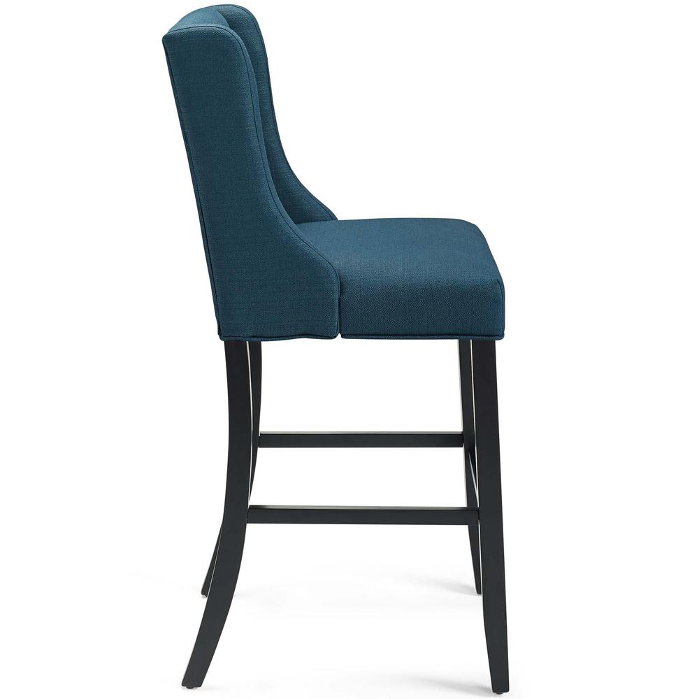 Baronet Tufted Button Upholstered Fabric Bar Stool - Azure EEI-3741-AZU. Picture 2