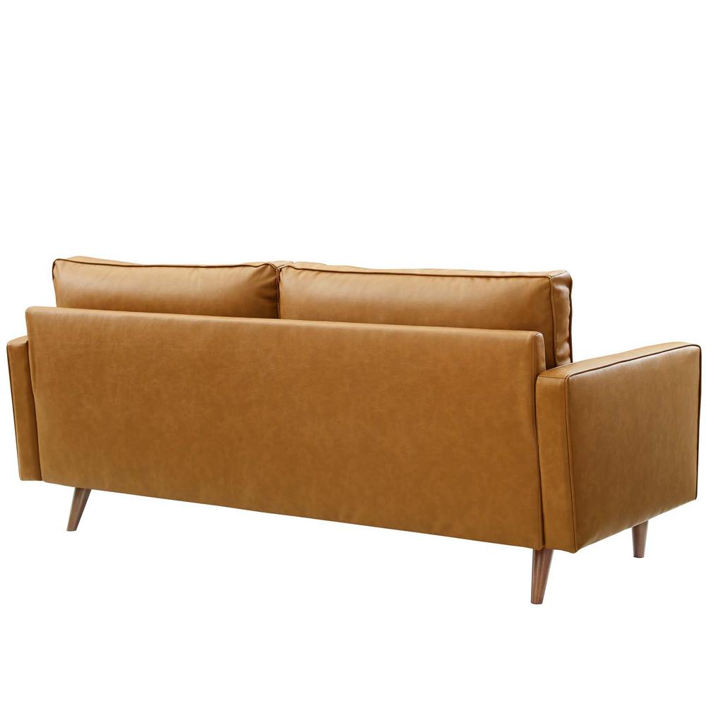 Valour Upholstered Faux Leather Sofa. Picture 3