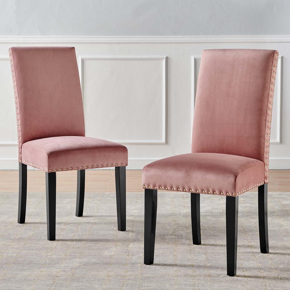 Parcel Performance Velvet Dining Side Chairs - Set of 2. Picture 9