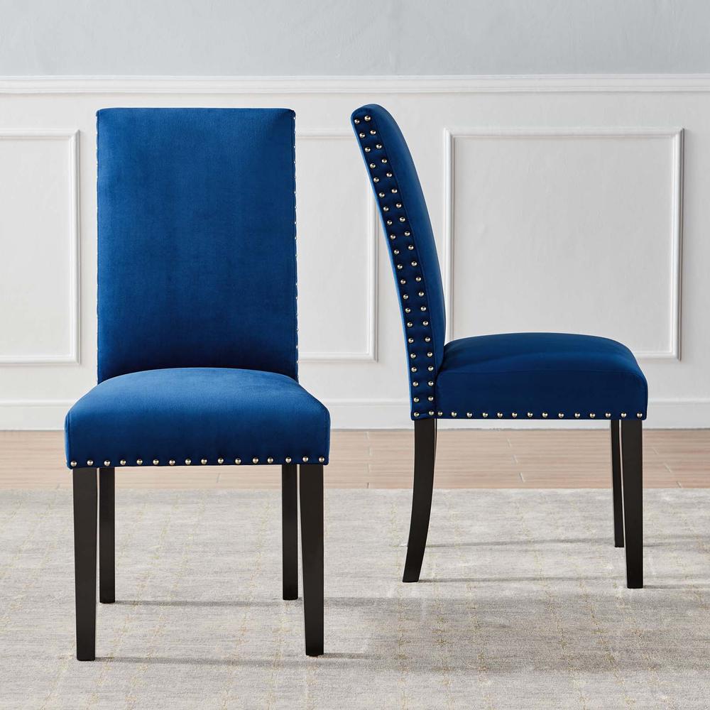 Parcel Performance Velvet Dining Side Chairs - Set of 2. Picture 8
