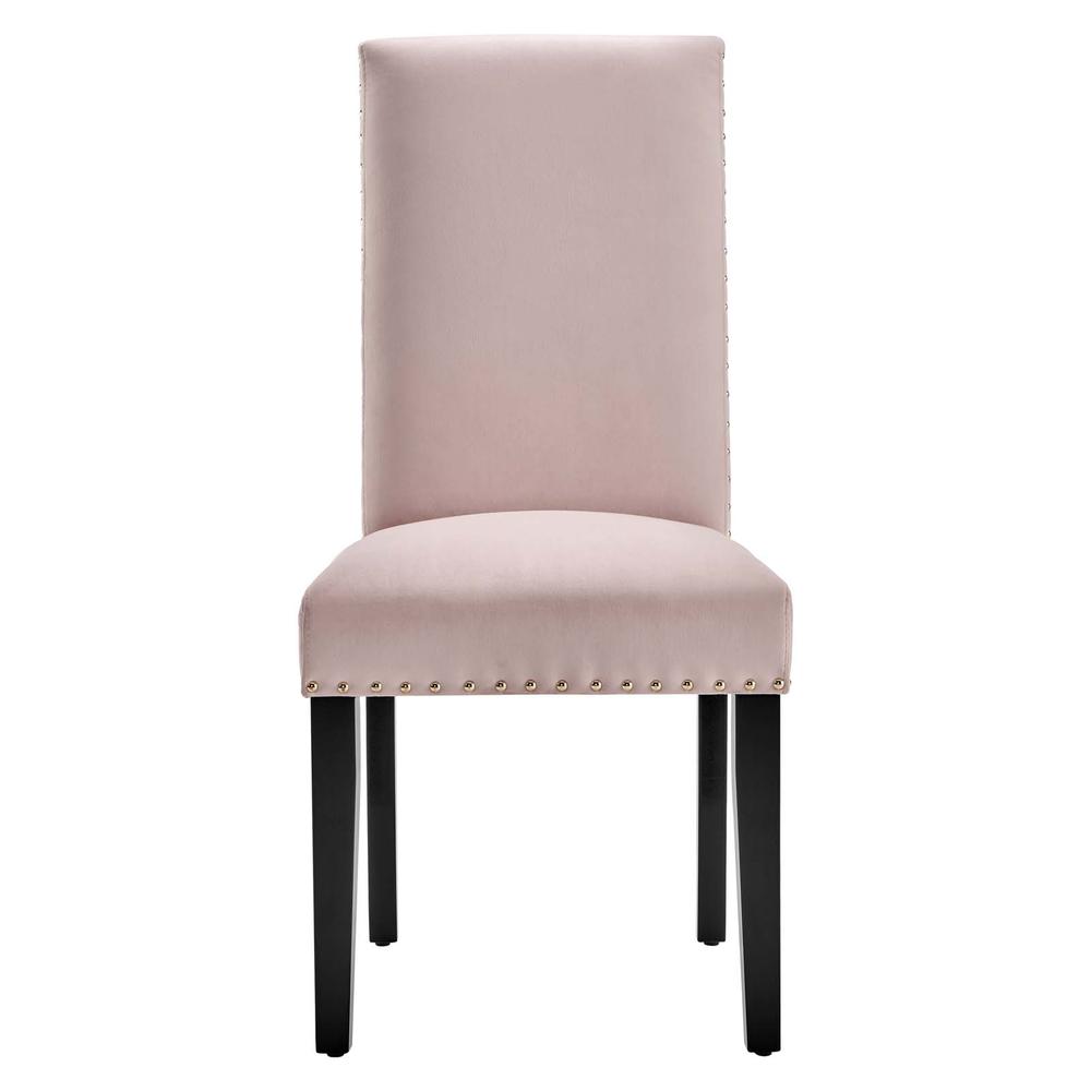 Parcel Performance Velvet Dining Side Chairs - Set of 2 - Pink EEI-3779-PNK. Picture 5