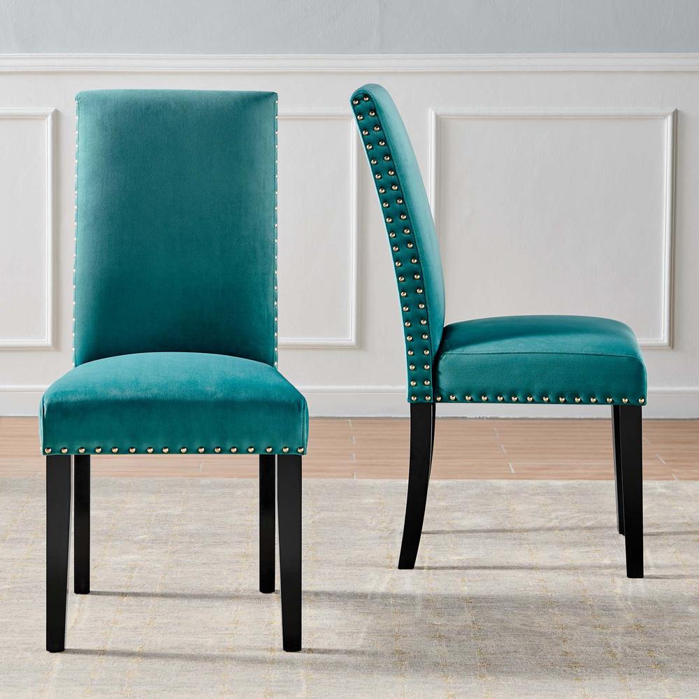 Parcel Performance Velvet Dining Side Chairs - Set of 2. Picture 8