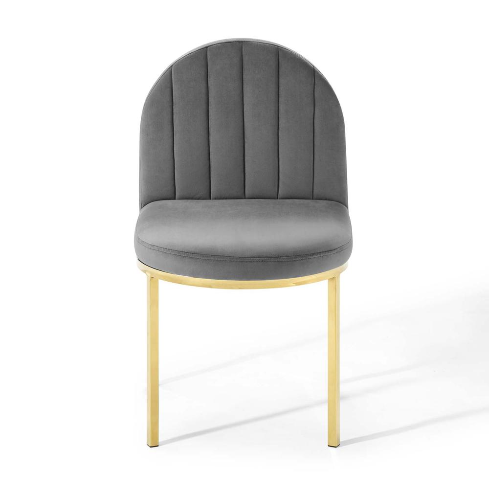 Isla Channel Tufted Performance Velvet Dining Side Chair. Picture 5
