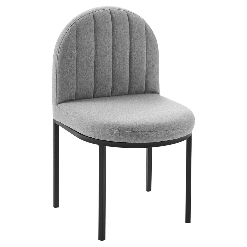 Isla Channel Tufted Upholstered Fabric Dining Side Chair. Picture 1