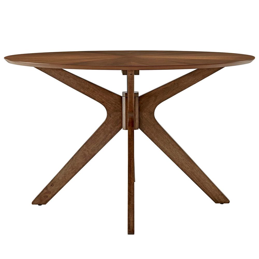 Crossroads 47" Round Wood Dining Table. Picture 2