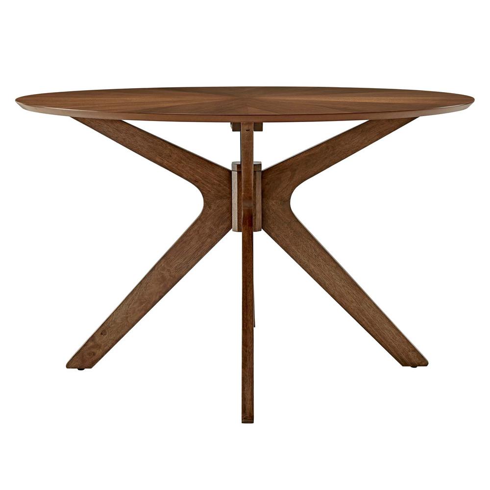 Crossroads 47" Round Wood Dining Table. Picture 3