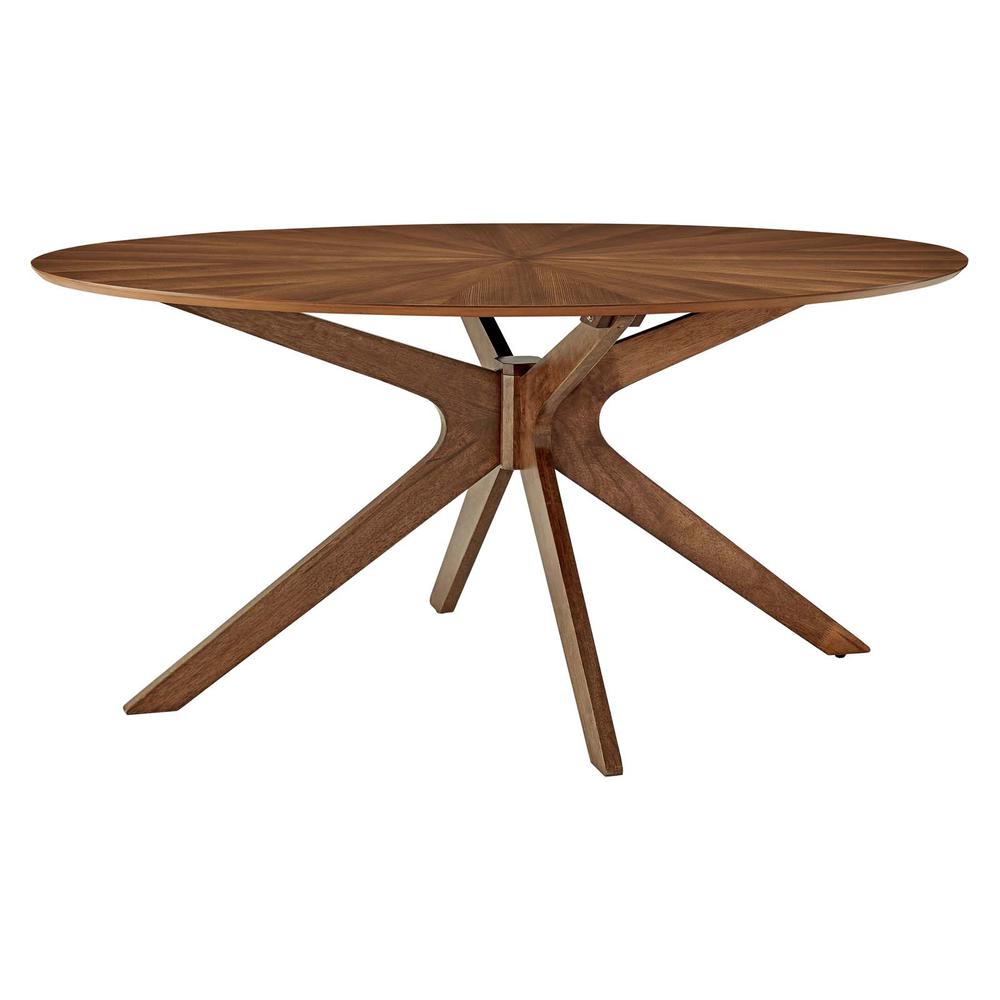 Crossroads 63" Oval Wood Dining Table. Picture 3