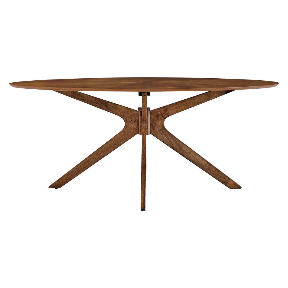 Crossroads 71" Oval Wood Dining Table. Picture 3