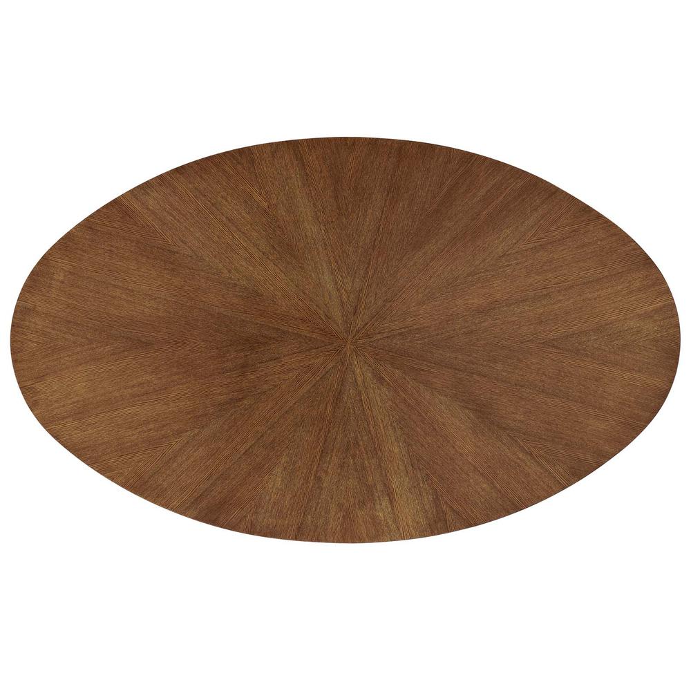 Crossroads 71" Oval Wood Dining Table. Picture 4
