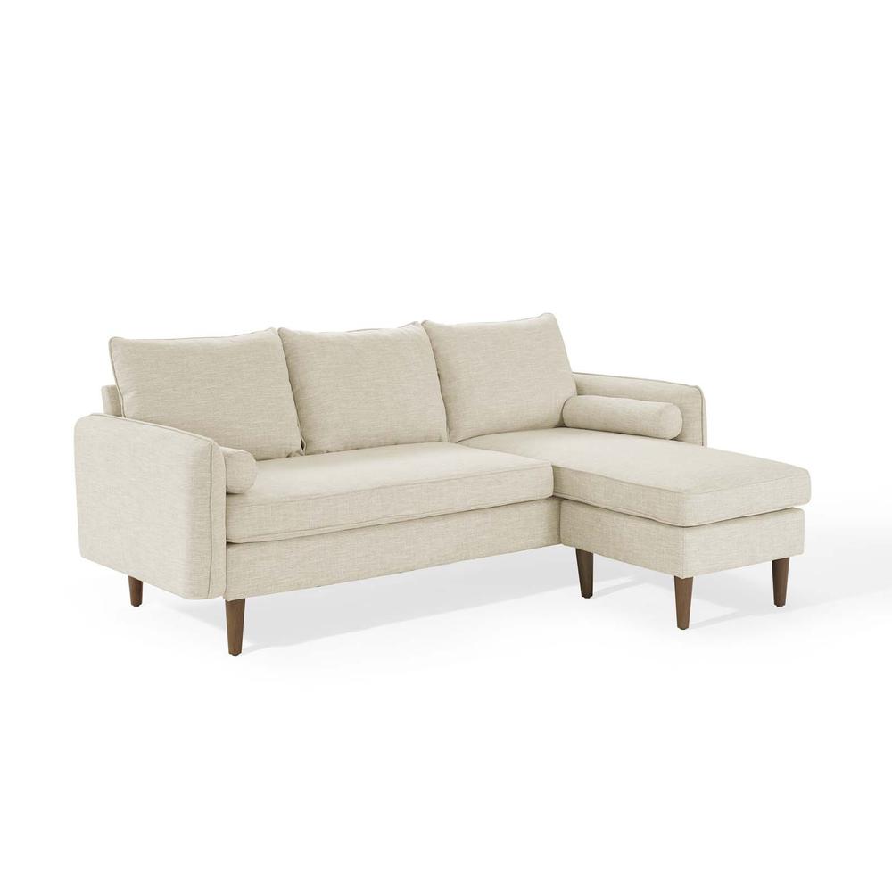 Revive Upholstered Right or Left Sectional Sofa - Beige EEI-3867-BEI. Picture 1