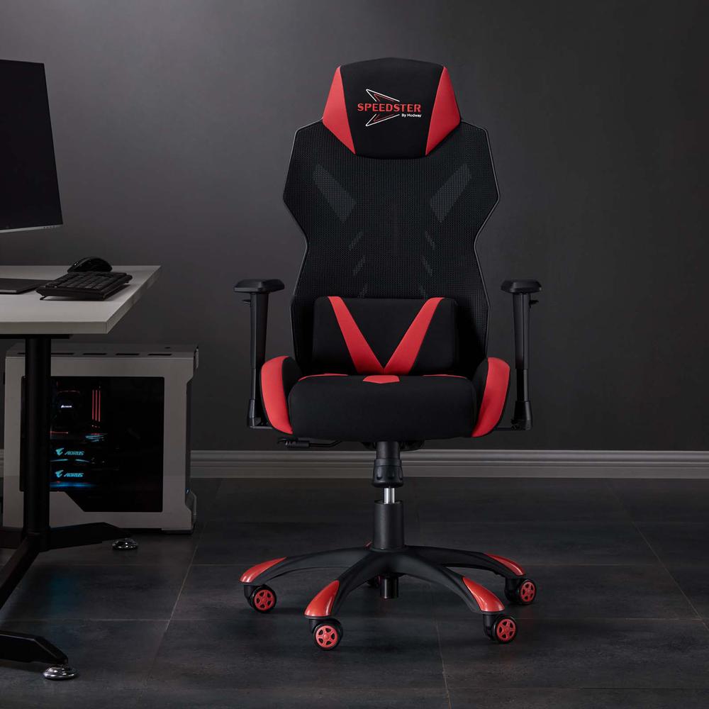 Speedster Mesh Gaming Computer Chair - Black Red EEI-3901-BLK-RED. Picture 13