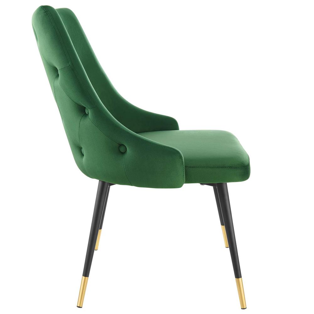 Adorn Tufted Performance Velvet Dining Side Chair - Emerald EEI-3907-EME. Picture 2