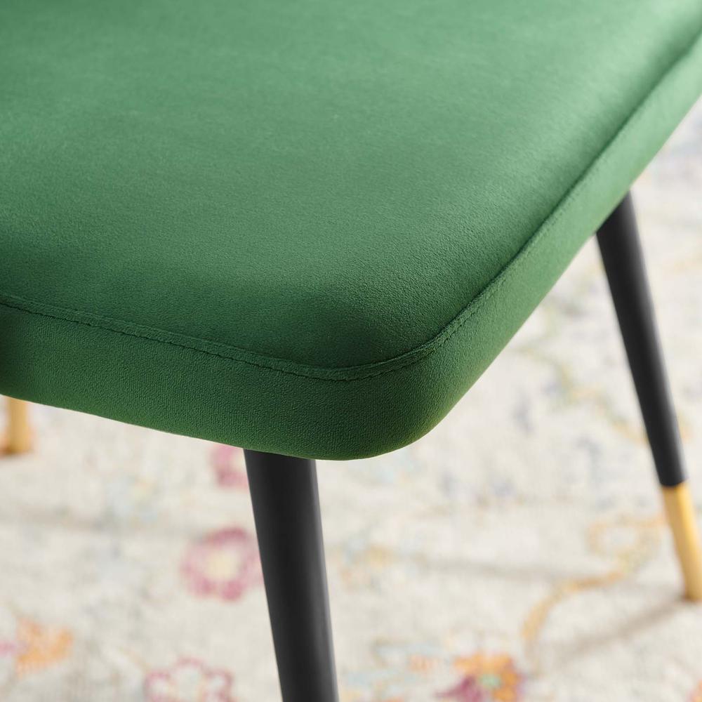 Adorn Tufted Performance Velvet Dining Side Chair - Emerald EEI-3907-EME. Picture 6