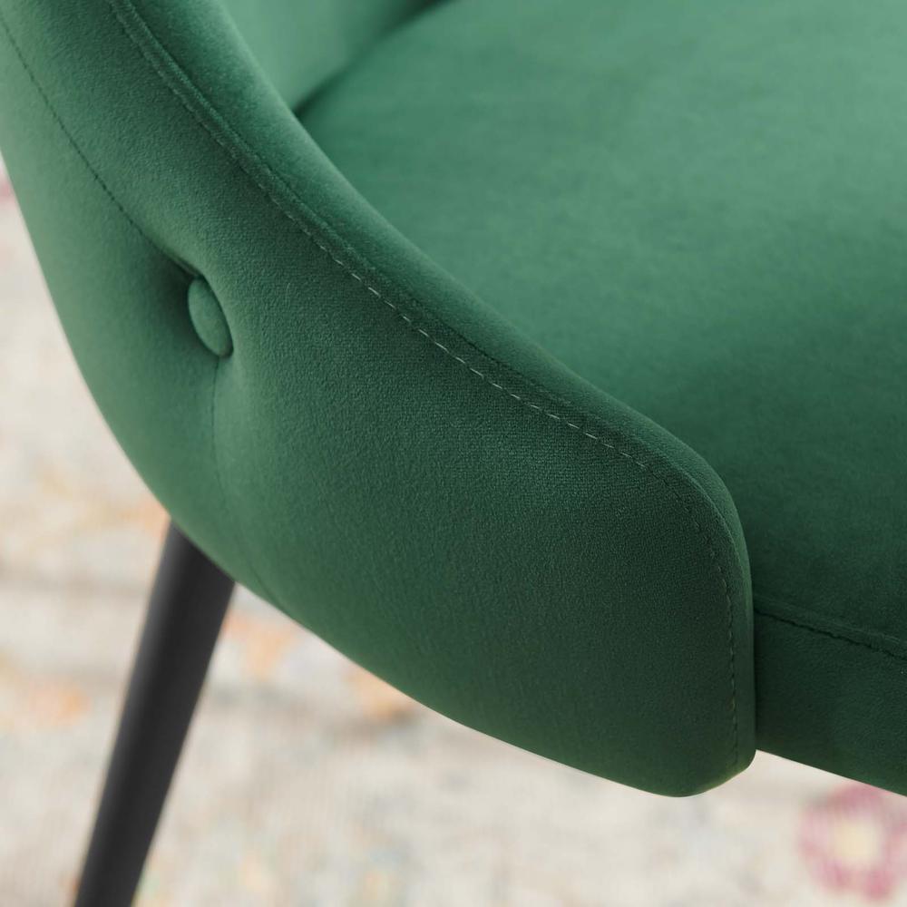 Adorn Tufted Performance Velvet Dining Side Chair. Picture 6