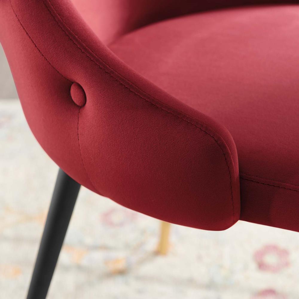 Adorn Tufted Performance Velvet Dining Side Chair. Picture 6
