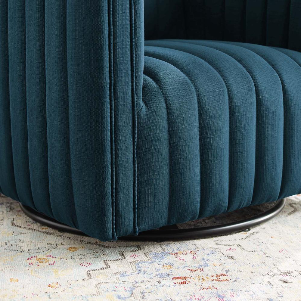 Conjure Tufted Swivel Upholstered Armchair. Picture 7
