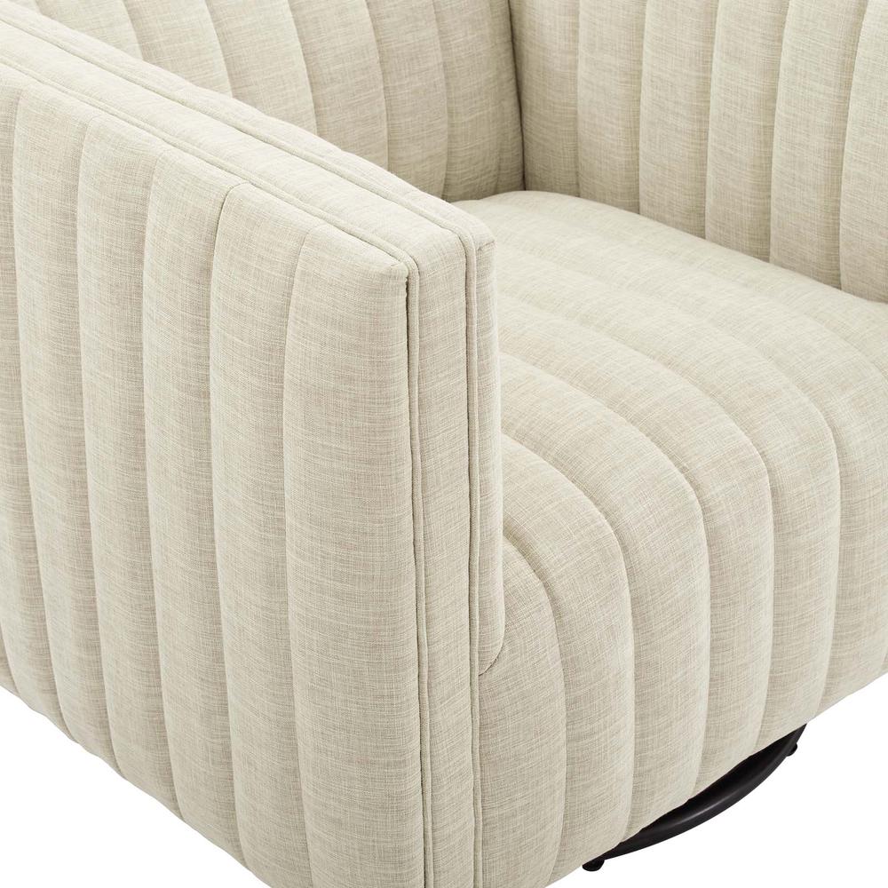 Conjure Tufted Swivel Upholstered Armchair. Picture 6