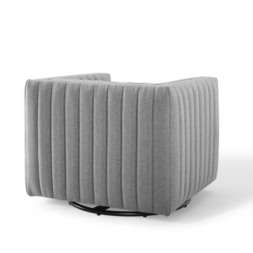 Conjure Tufted Swivel Upholstered Armchair. Picture 4