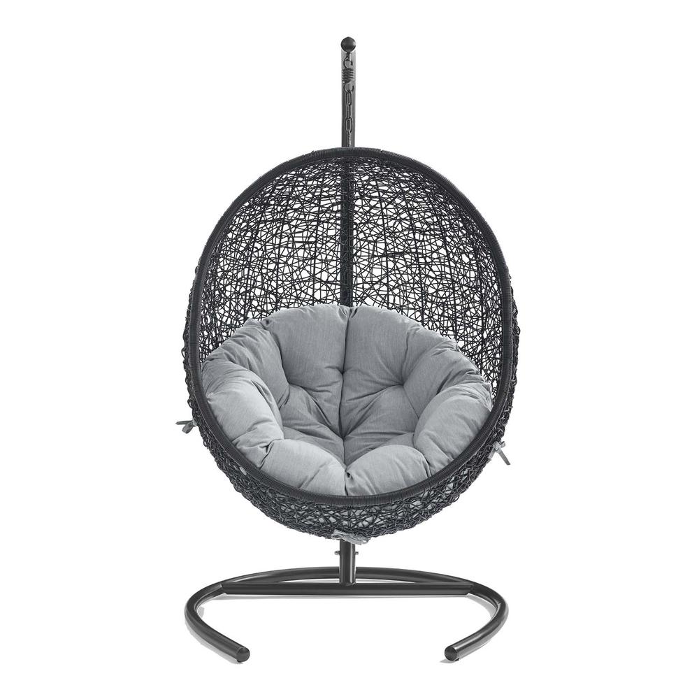 Encase Sunbrella Swing Outdoor Patio Lounge Chair. Picture 4