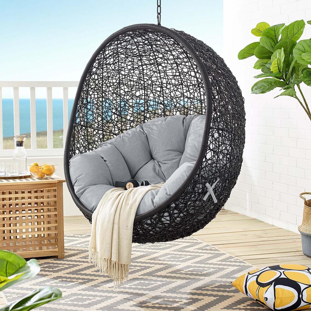 Encase Sunbrella Swing Outdoor Patio Lounge Chair. Picture 7