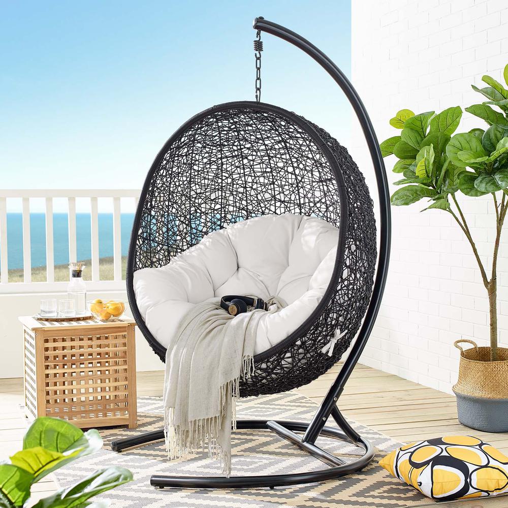 Encase Sunbrella Swing Outdoor Patio Lounge Chair. Picture 8