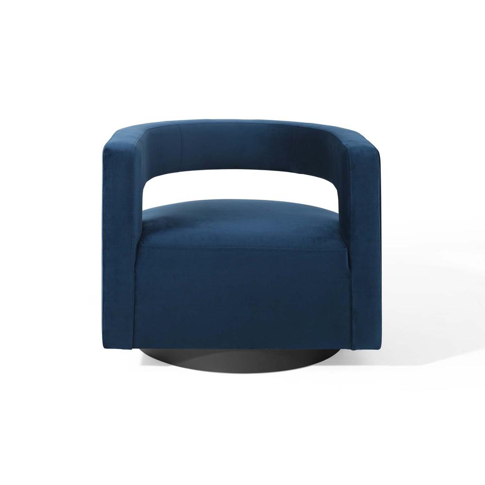 Spin Cutaway Performance Velvet Swivel Armchair. Picture 5