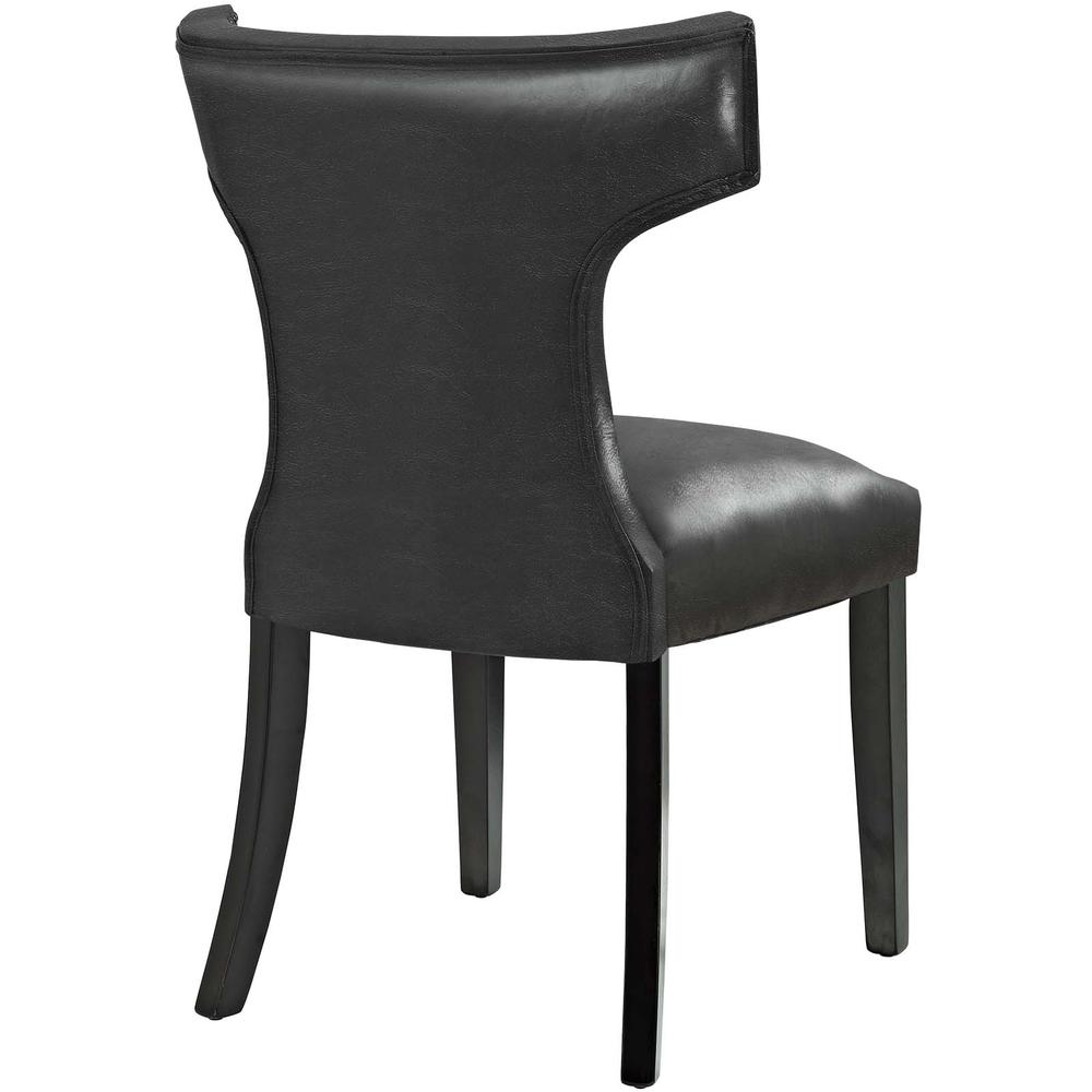 Curve Dining Chair Vinyl Set of 2. Picture 4