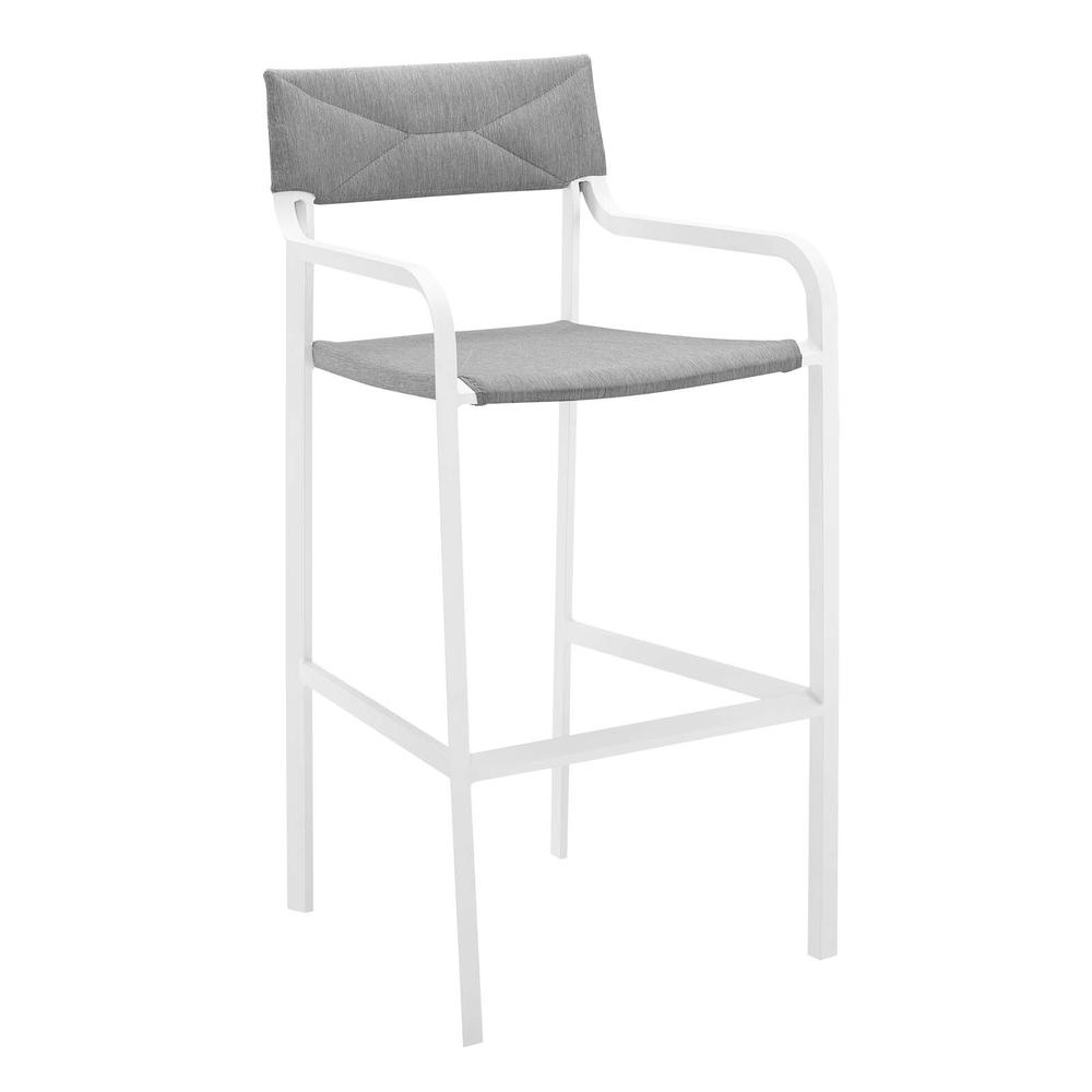 Raleigh Outdoor Patio Aluminum Bar Stool Set of 2. Picture 2