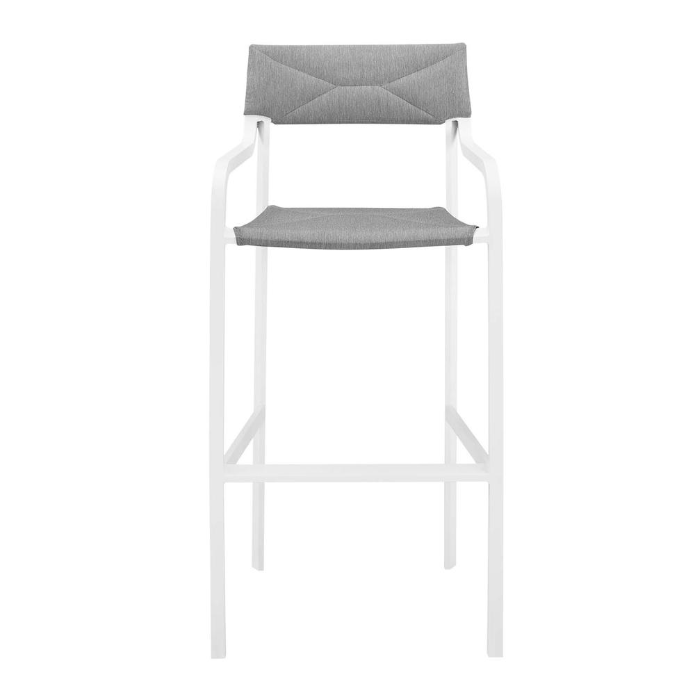 Raleigh Outdoor Patio Aluminum Bar Stool Set of 2. Picture 5