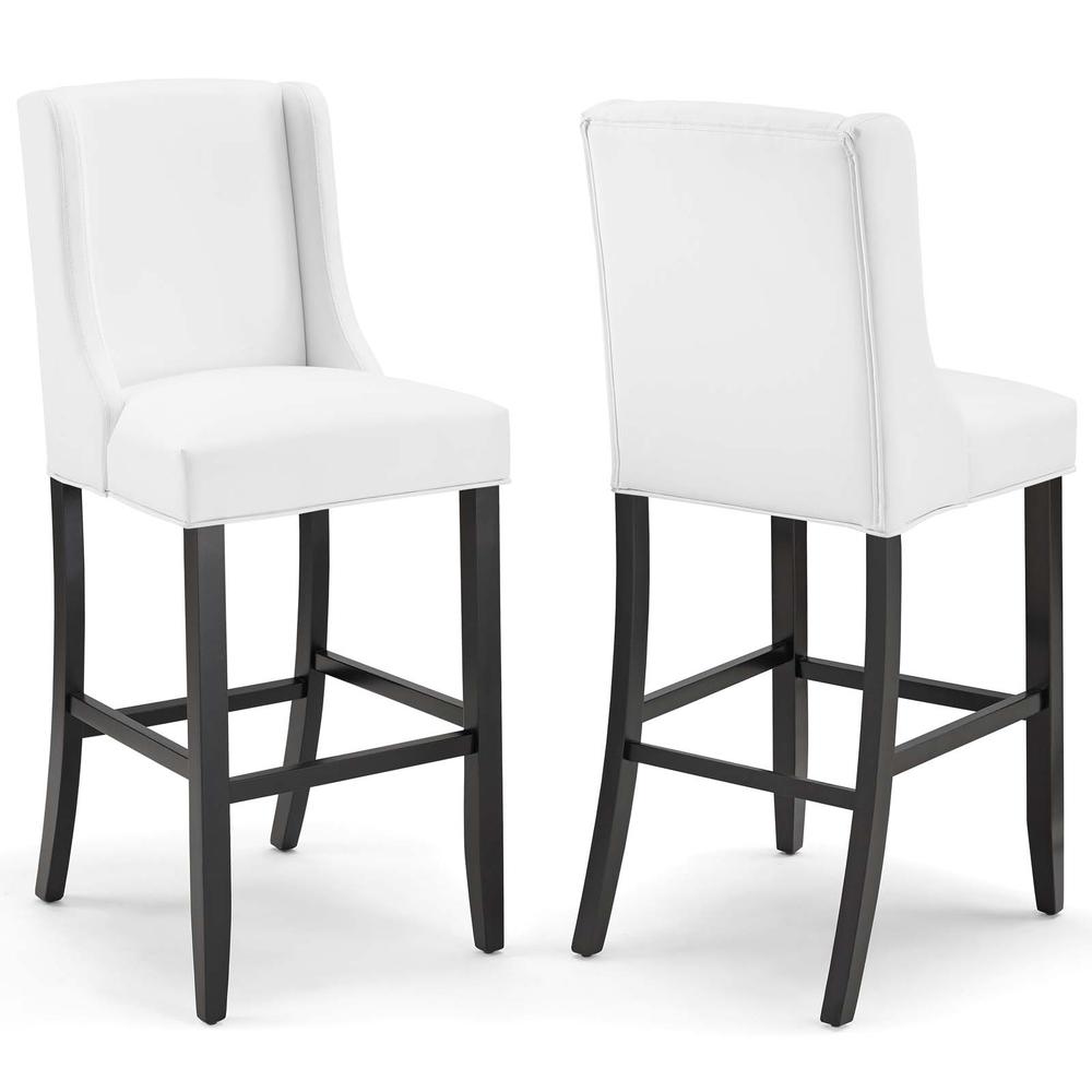 Baron Bar Stool Faux Leather Set of 2. Picture 1