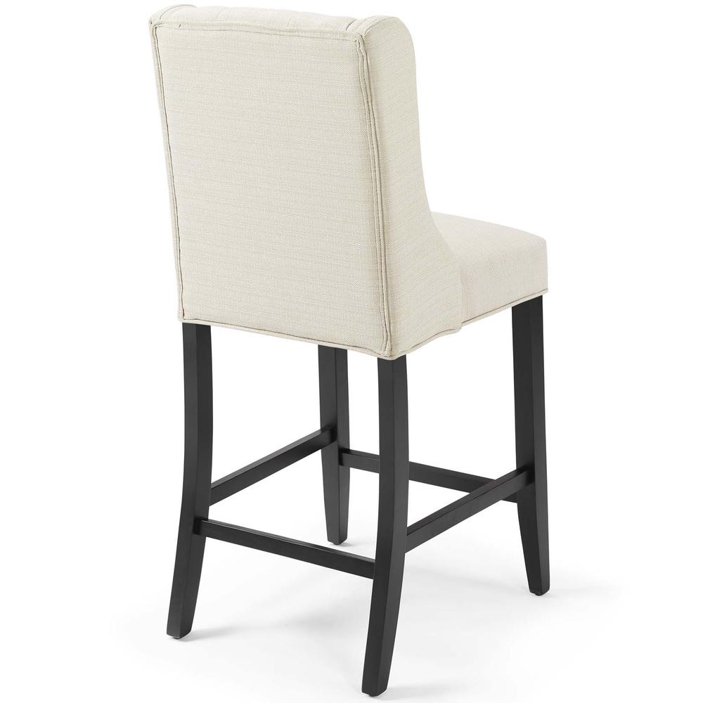 Baronet Counter Bar Stool Upholstered Fabric Set of 2 - Beige EEI-4020-BEI. Picture 4