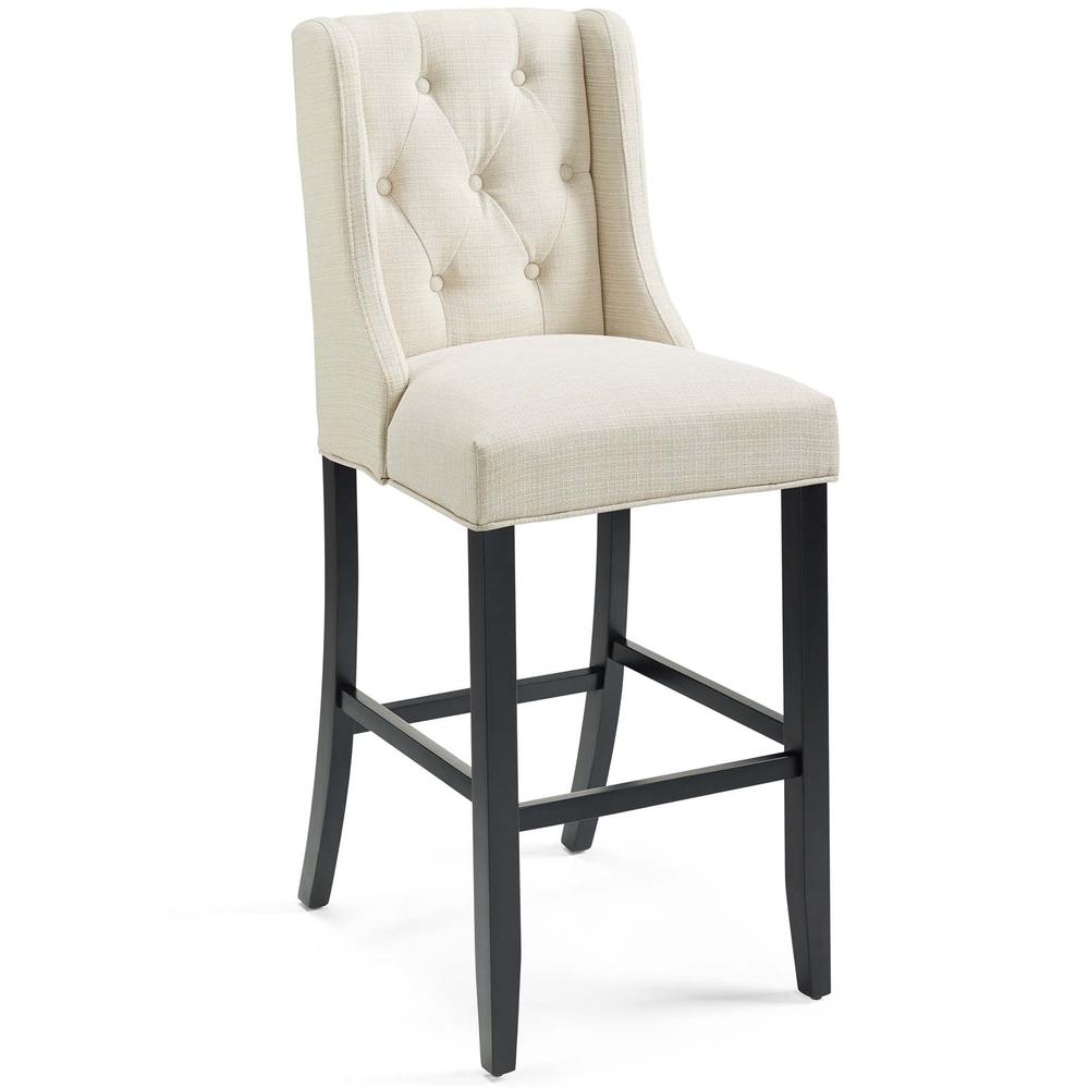 Baronet Bar Stool Upholstered Fabric Set of 2. Picture 2